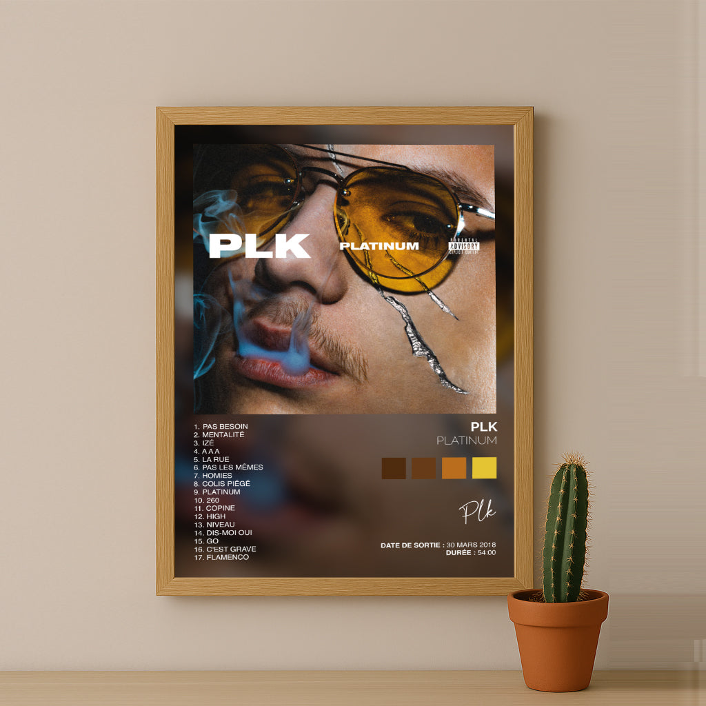 Cadre photo Album Musicaux - Platinum de PLK