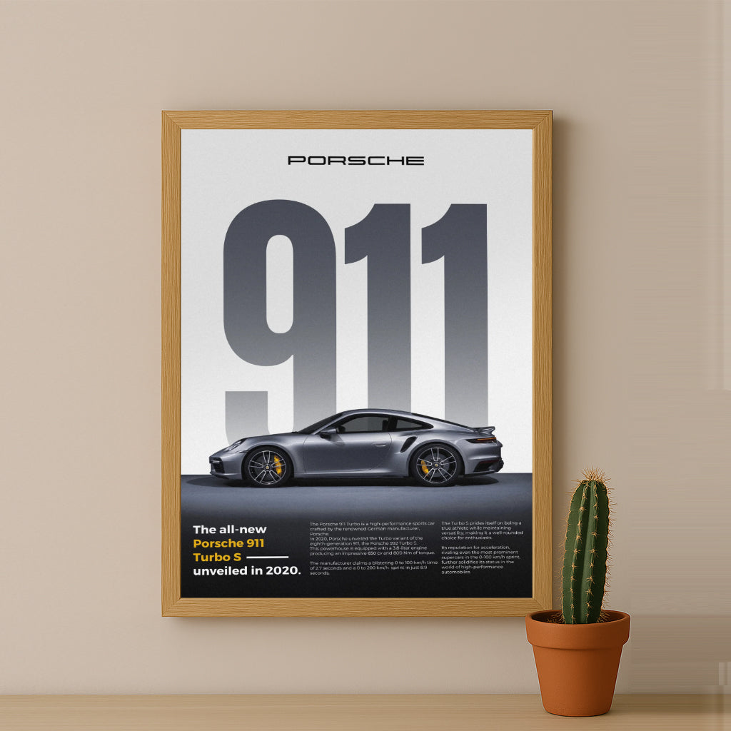 Poster Voitures - Porsche 911 Turbo S