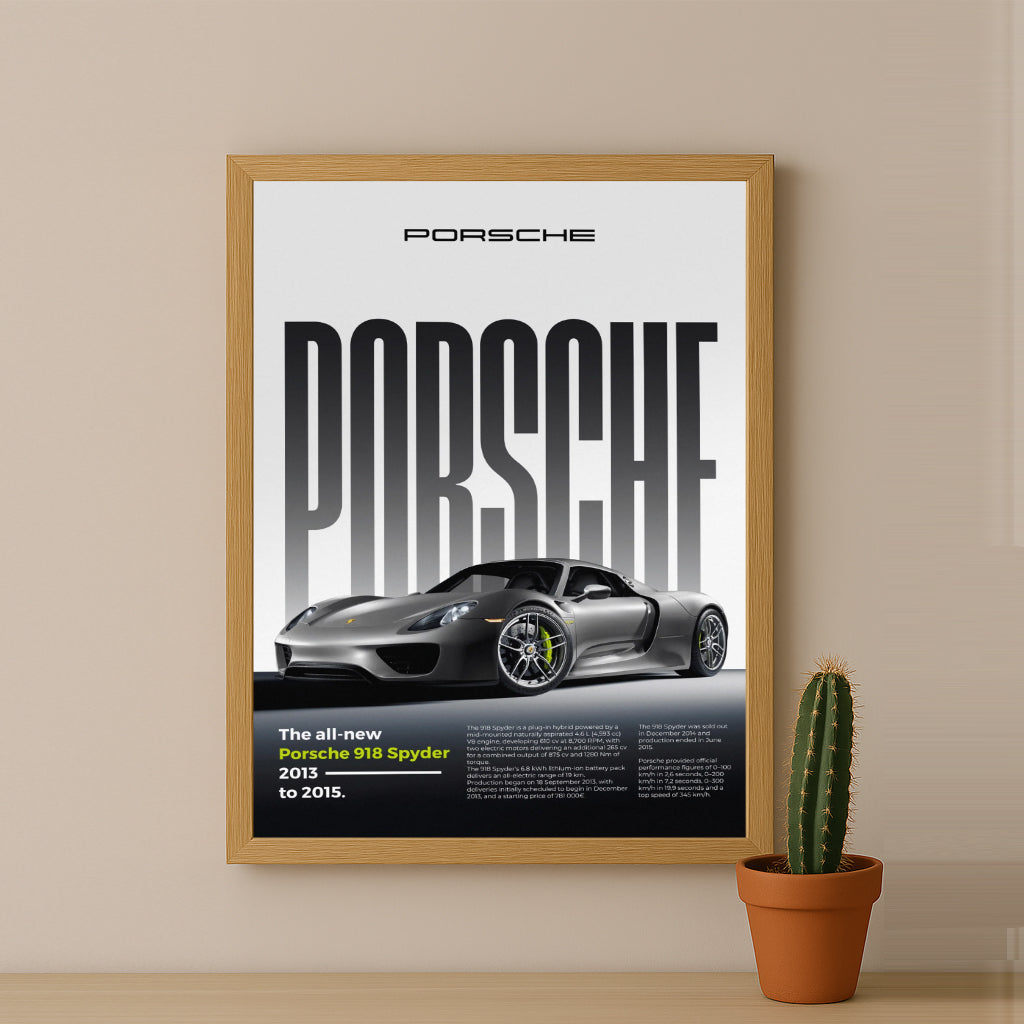 Poster Voitures - Porsche 918 Spyder
