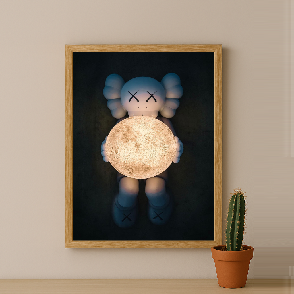 Poster Kaws - Companion Lune
