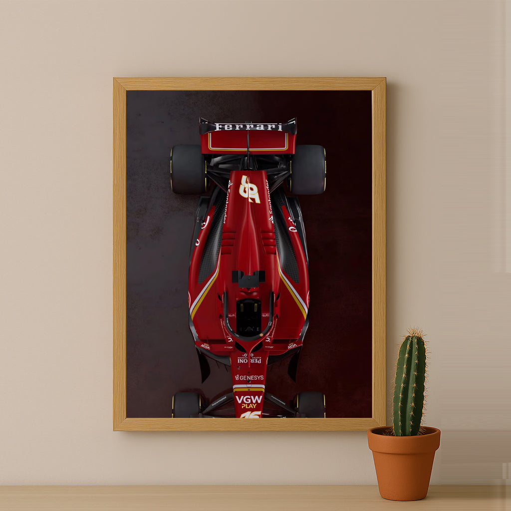 Poster encadrée Formule 1 - Ferrari