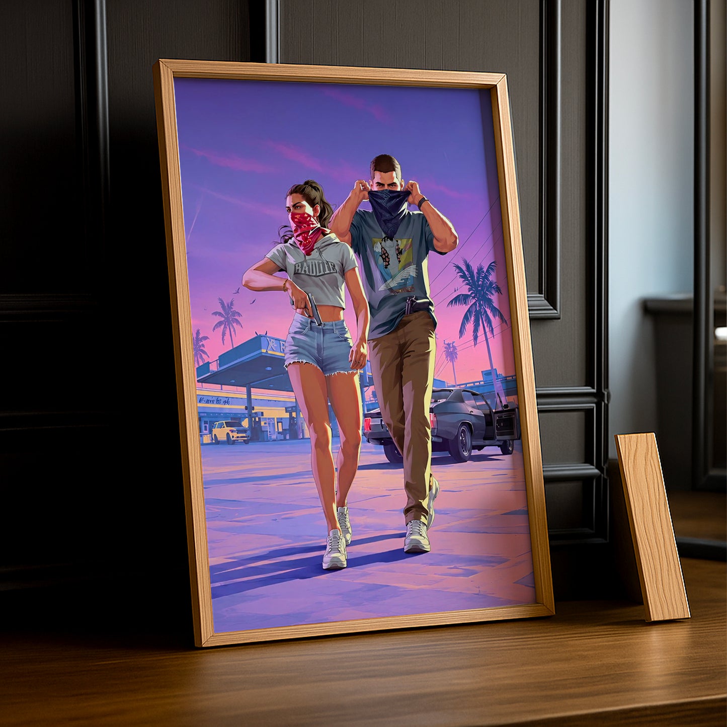 Poster Grand Theft Auto VI – Lucia & Jason Encadré TonCadre