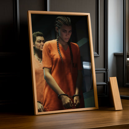 Poster Grand Theft Auto VI – Lucia Prison Encadré TonCadre