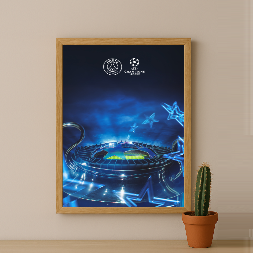 Poster encadrée Paris Saint-Germain - Ligue des Champions