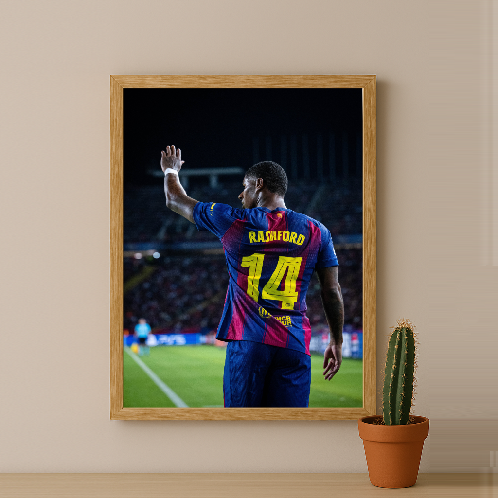 Poster encadrée FC Barcelone - Rashford