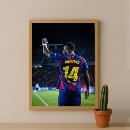 Poster encadrée FC Barcelone - Rashford