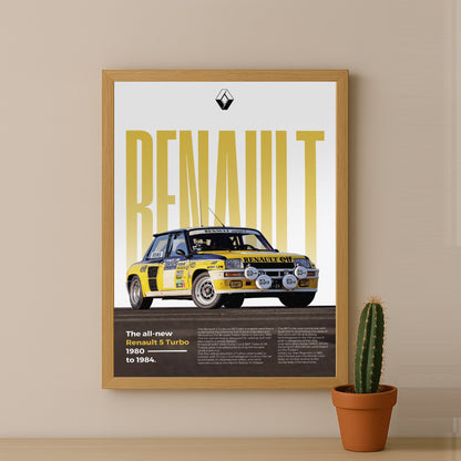 Poster Voitures - Renault 5 Turbo