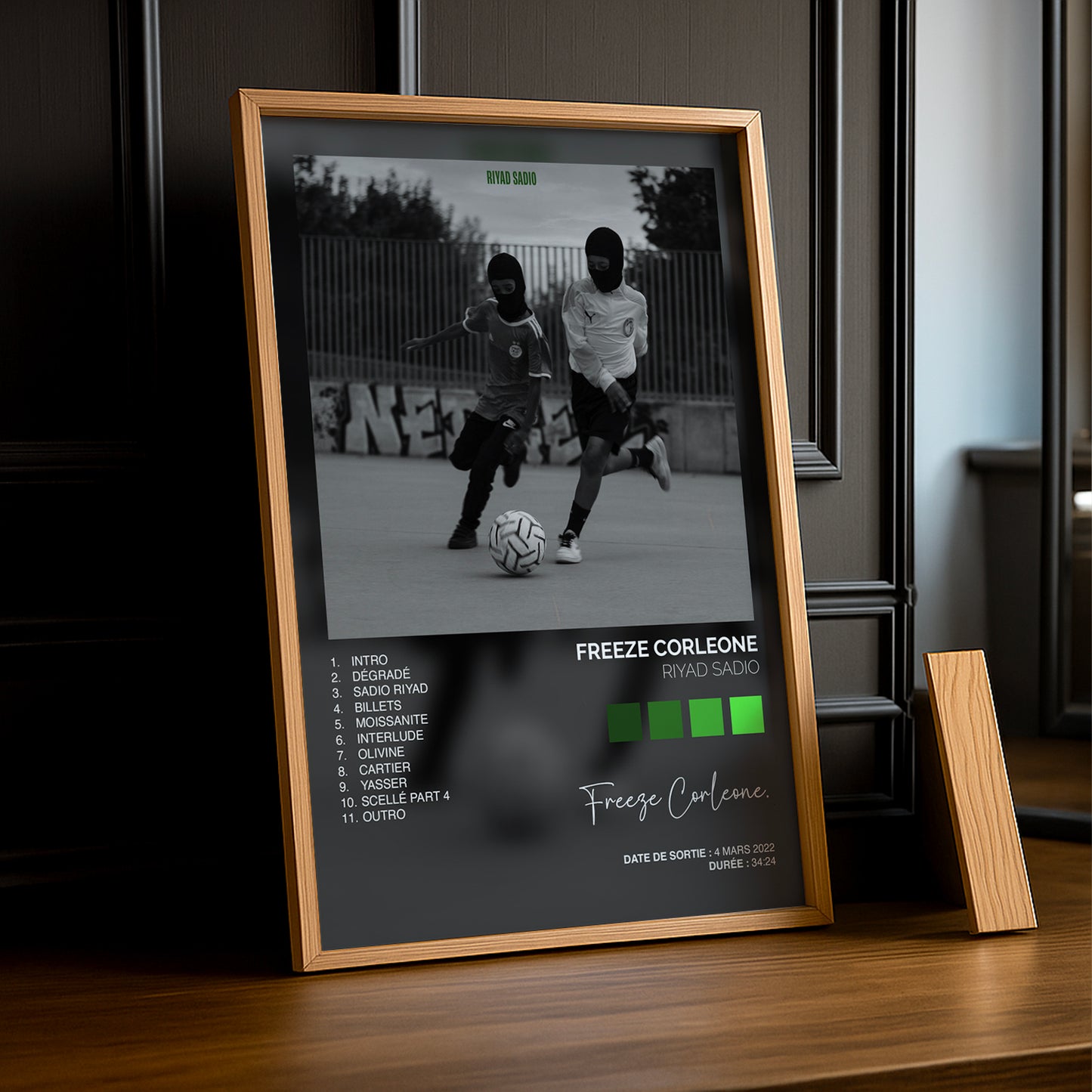 Cadre Photo Freeze Corleone - Riyad Sadio