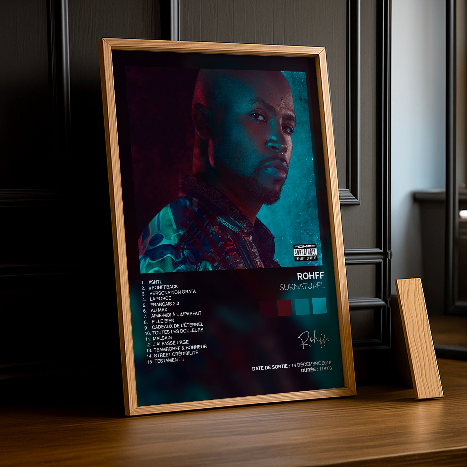 Cadre Photo Rohff - Surnaturel - TonCadre