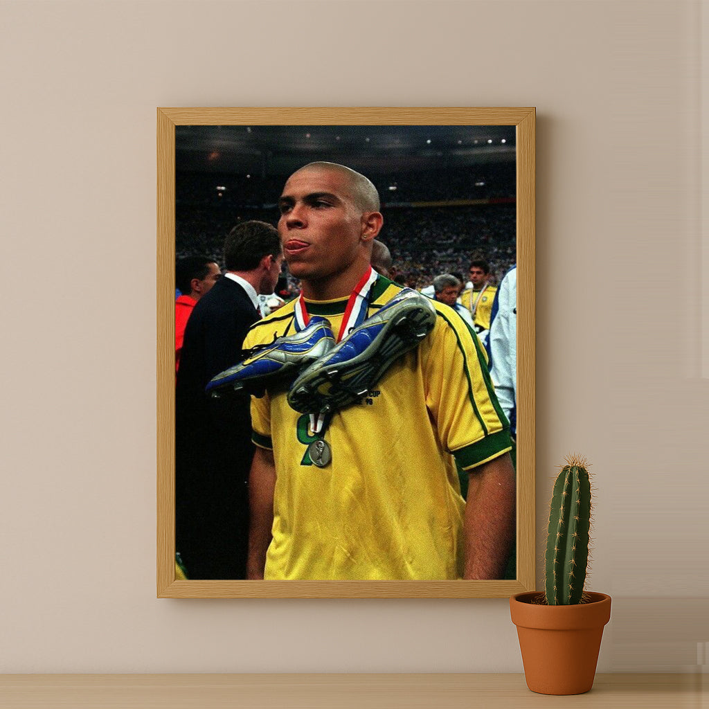 Poster encadrée Brazil - Ronaldo 9