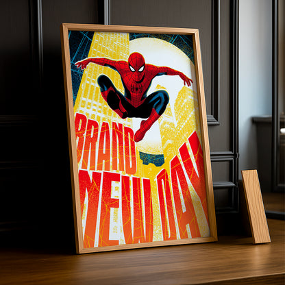 Cadre Photo Spider-Man Brand New Day Dessin – Poster Encadrée Marvel 2026 TonCadre
