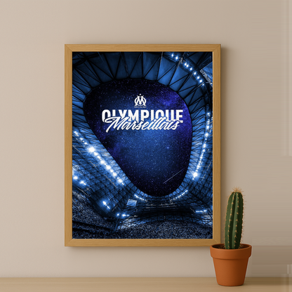 Poster encadrée Olympique de Marseille - Stade Vélodrome