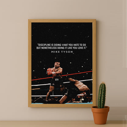 Cadre photo Motivation - Mike Tyson Citation
