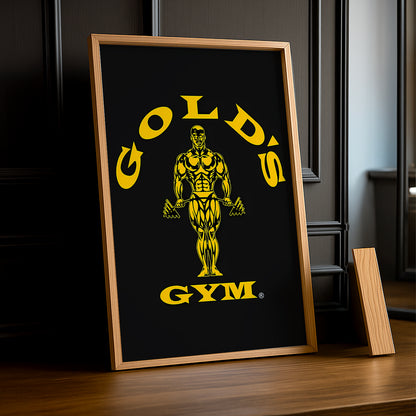 Poster Photo Musculation - Gold's Gym
