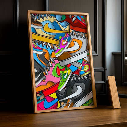 Cadre photo Nike Dunks Illustration