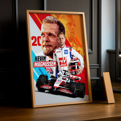 Cadre photo Kevin Magnussen Formule 1
