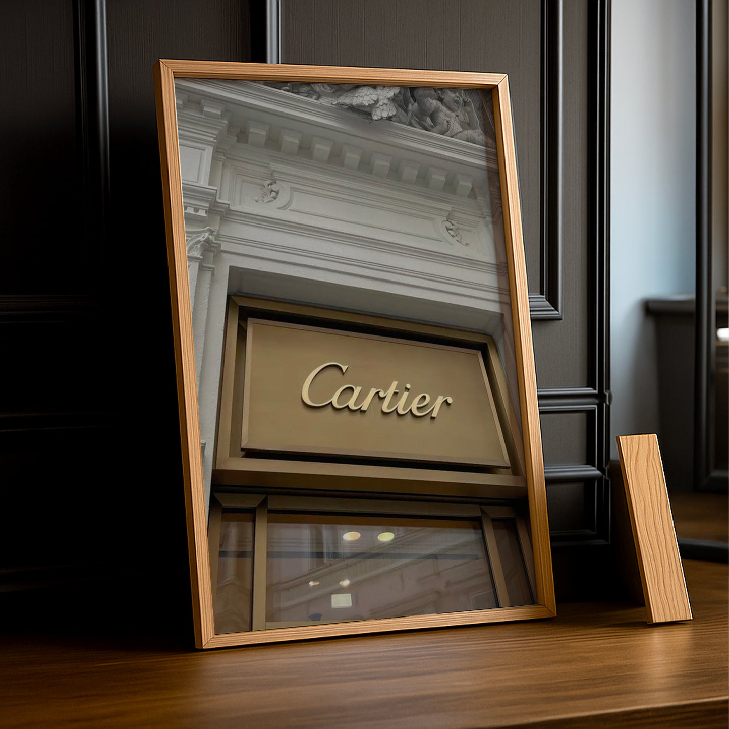 Cadre photo Cartier - Devanture en or