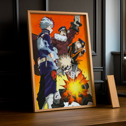 Cadre Photo My Hero Academia - Bakugo Team