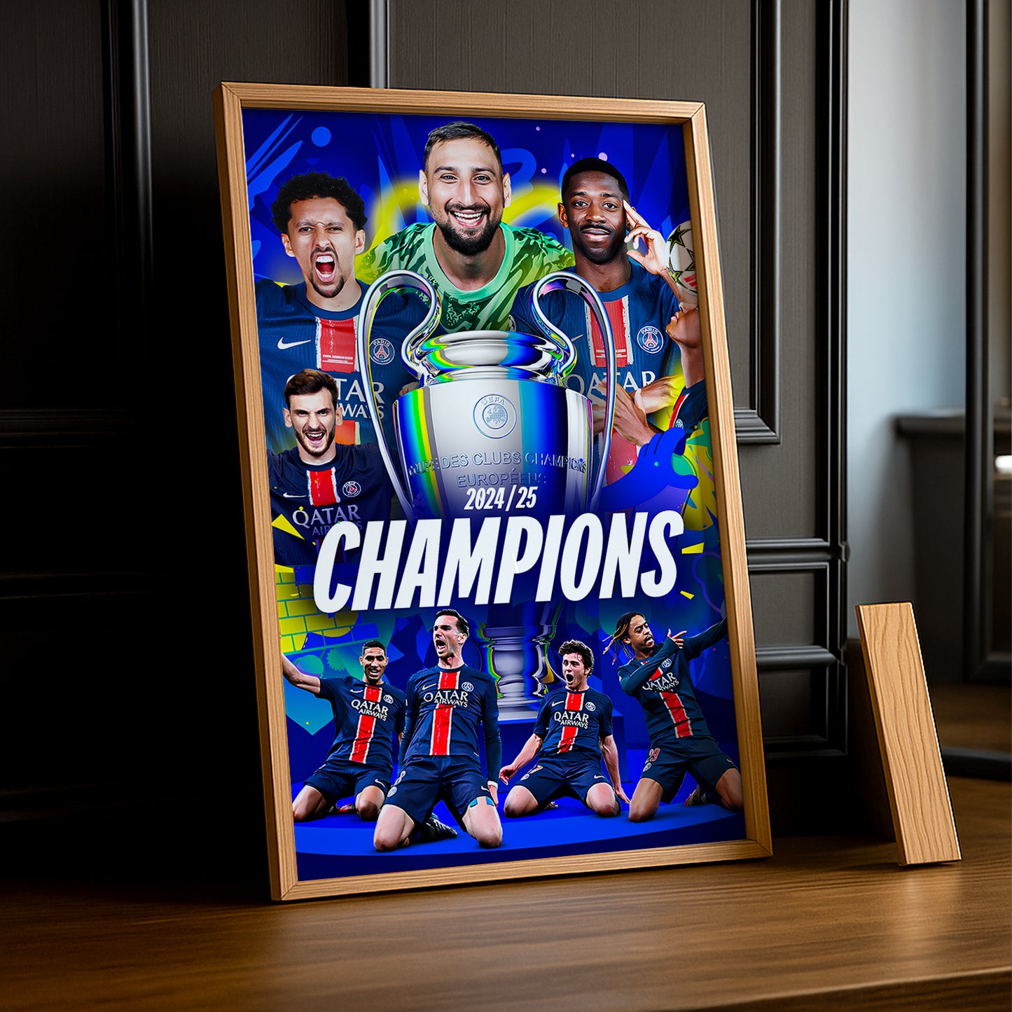 Cadre photo PSG Ligue des champions