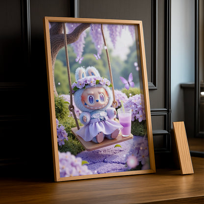 Poster Labubu - Jardin