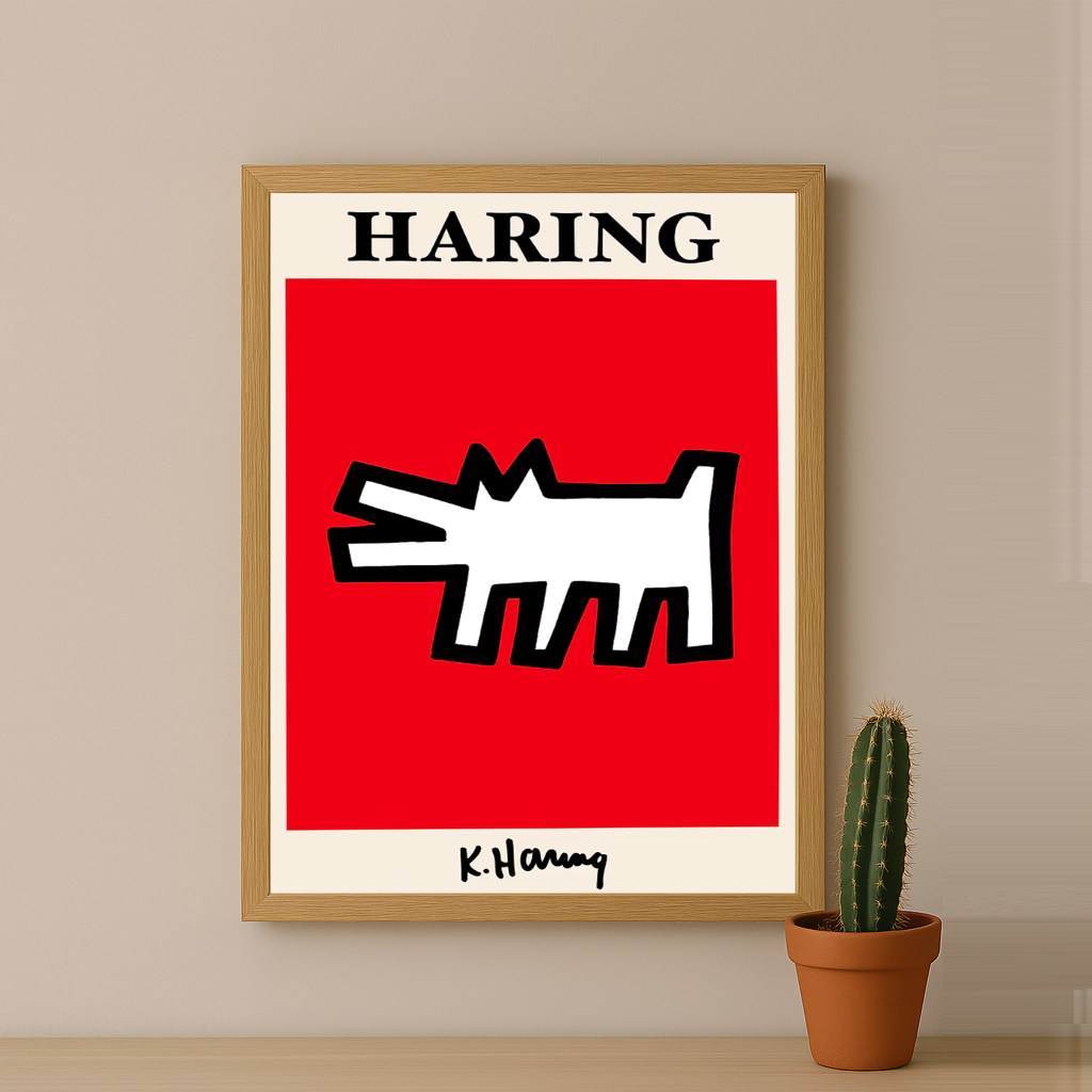 Cadre photo Keith Haring Dog