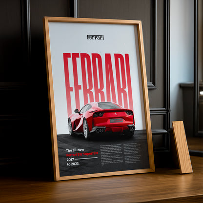 Poster Voitures - Ferrari 812 Superfast