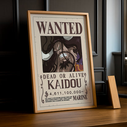 Cadre photo One Piece - Wanted Kaidou