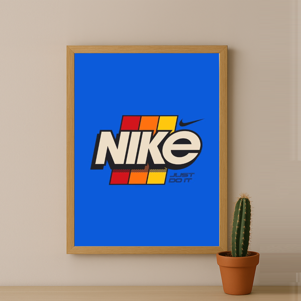 Poster Nike Just Do It Bleu
