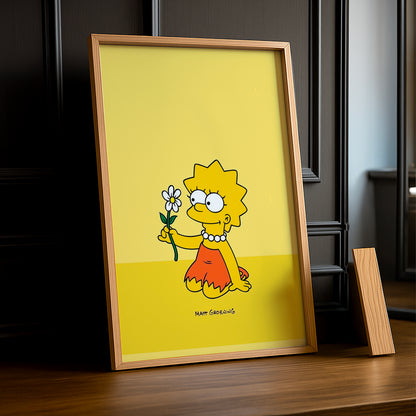 Cadre Photo Les Simpsons - Lisa Simpson Fleur