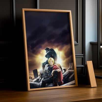 Cadre Photo Full Metal Alchemist - Edward et Alphonse Elric