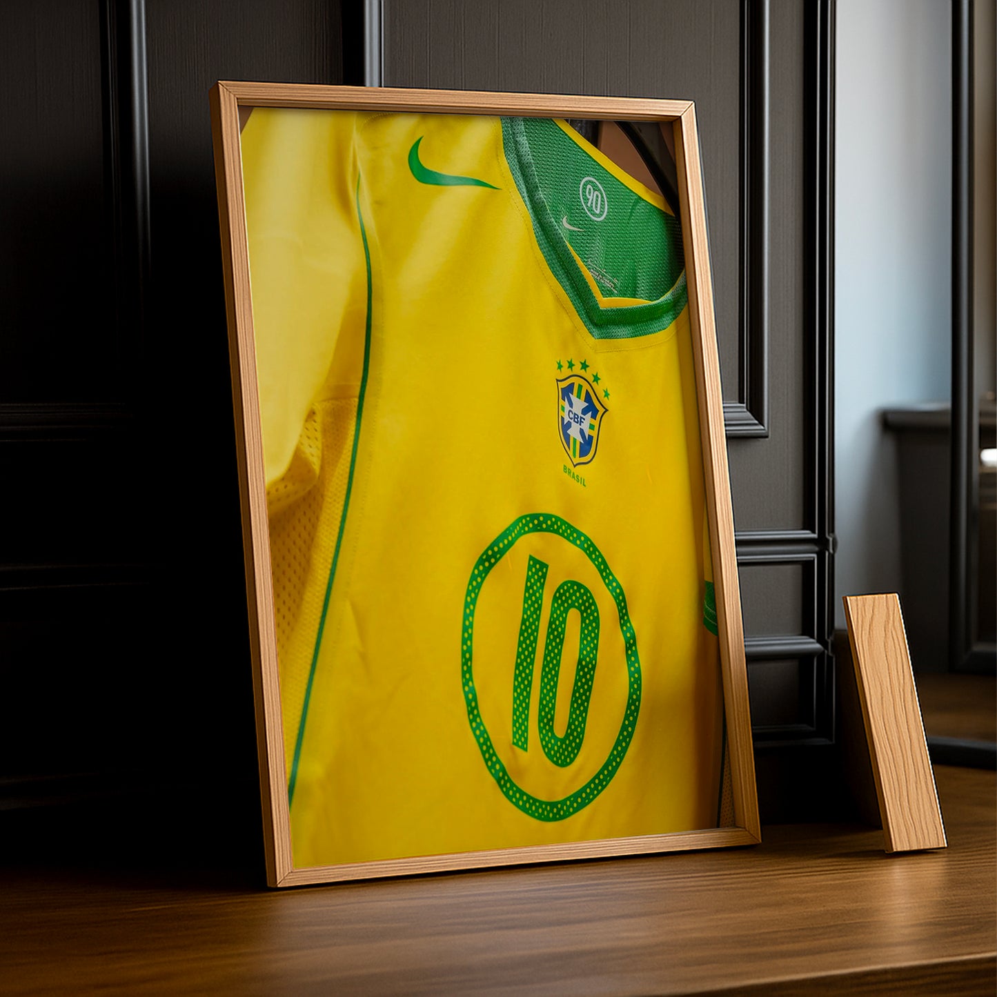 Poster Maillot Football - Brazil Retro