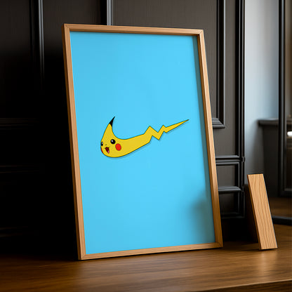 Poster Nike Pikachu logo
