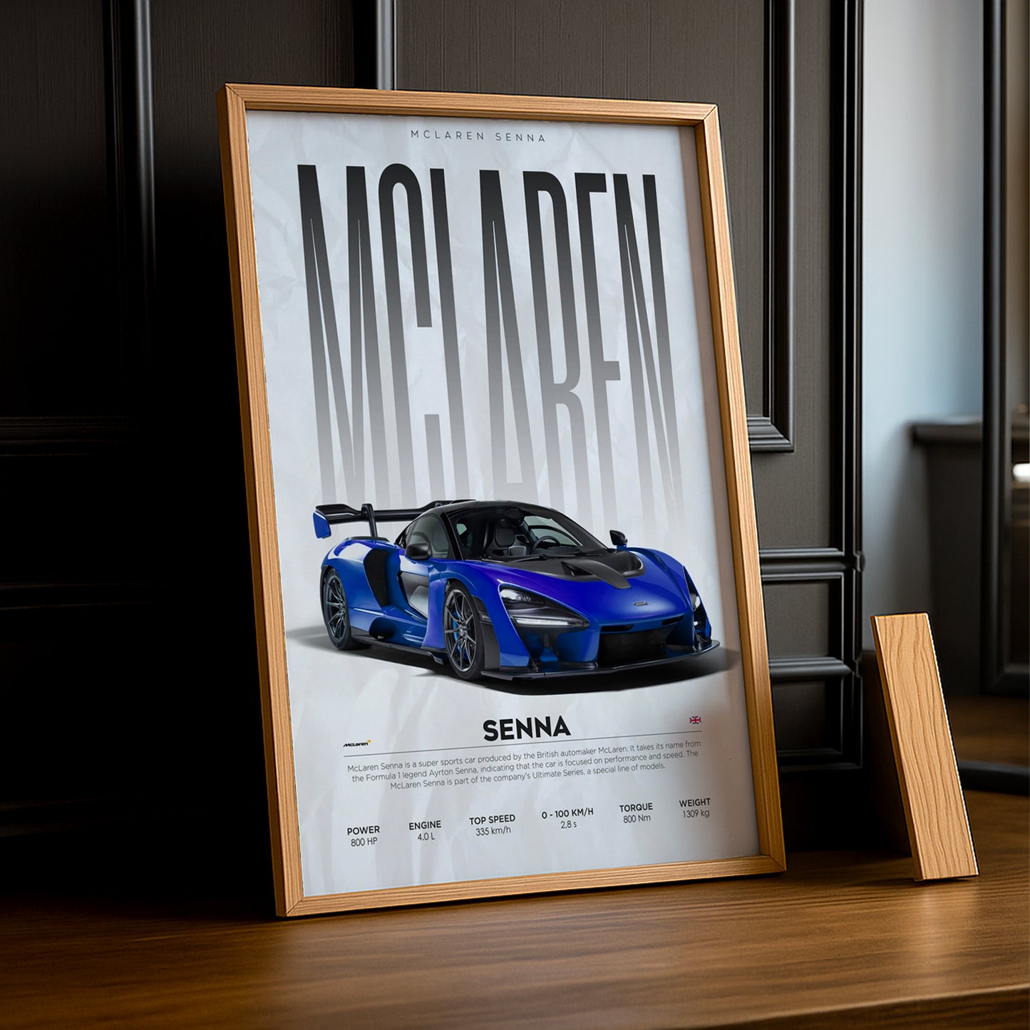 Cadre photo McLaren Senna