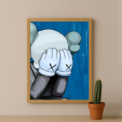 Cadre photo Kaws - Backblue