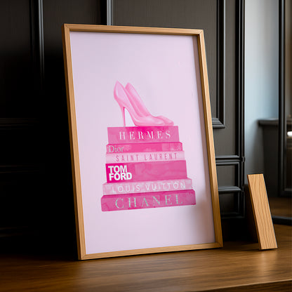 Cadre photo Talons sur les livres