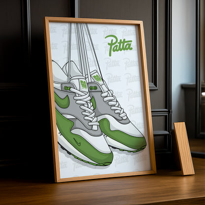 Poster Nike Patta vert