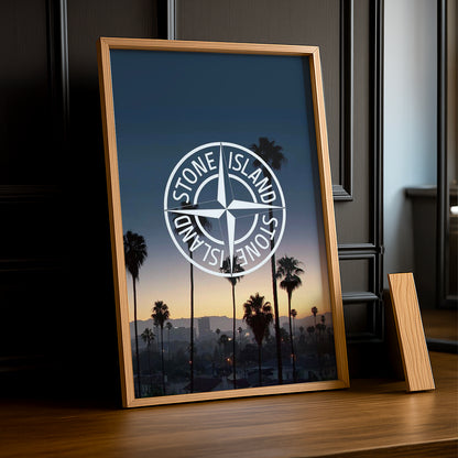 Cadre photo Stone Island paysage