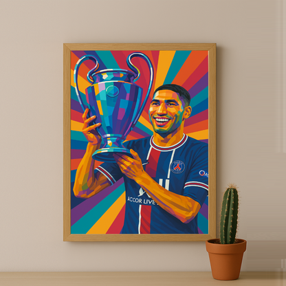 Cadre photo Achraf Hakimi Ligue des champions