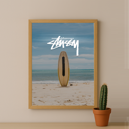 Cadre photo Stüssy - Planche de Surf
