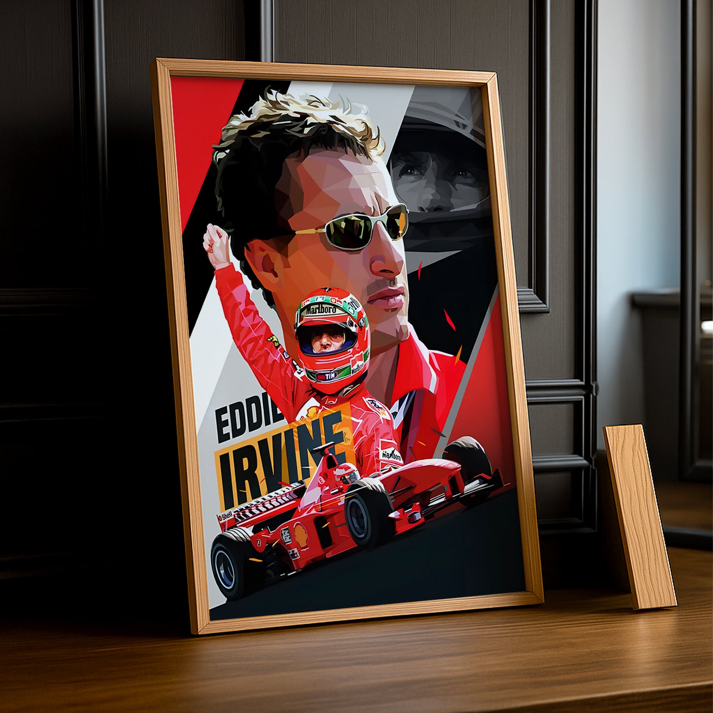 Cadre photo Eddie Irvine Formule 1