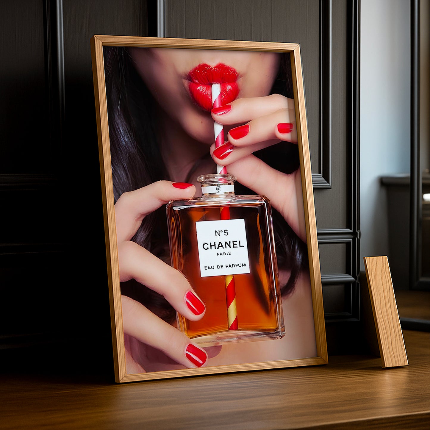 Poster Photo Chanel - Drinking fragrance