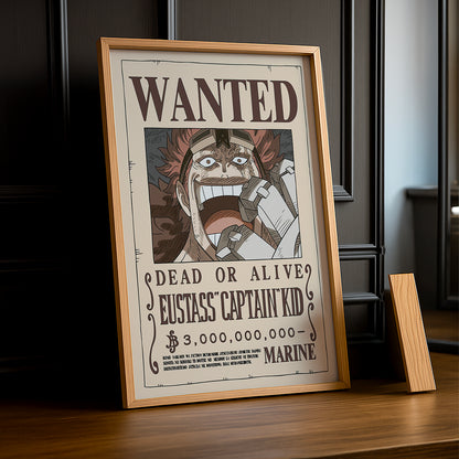 Cadre photo One Piece - Wanted Eustass Captain Kid
