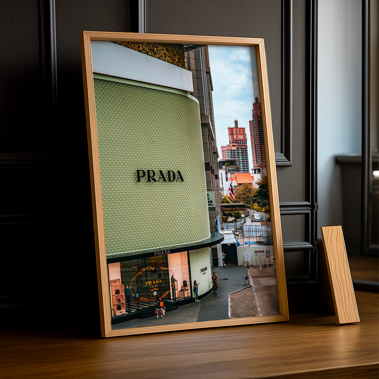 Cadre Photo Prada - Devanture vert