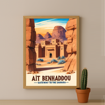 Ait Benhaddou Sahara Maroc - Poster