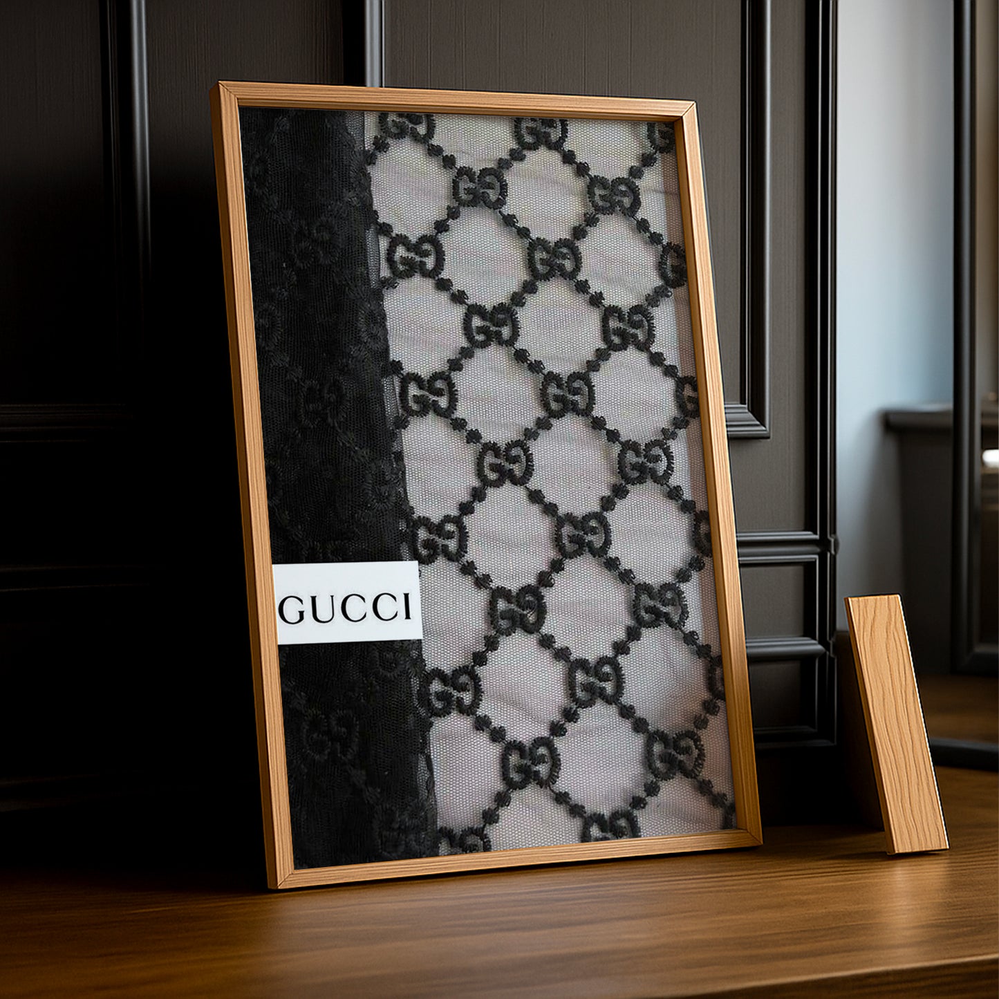 Cadre Photo Gucci - Monogramme noir