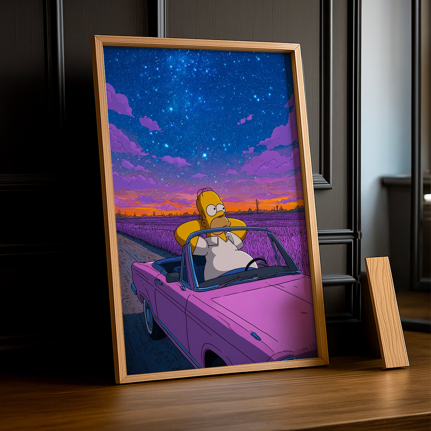 Cadre Photo Les Simpsons - Homer Simpson Balade en voiture
