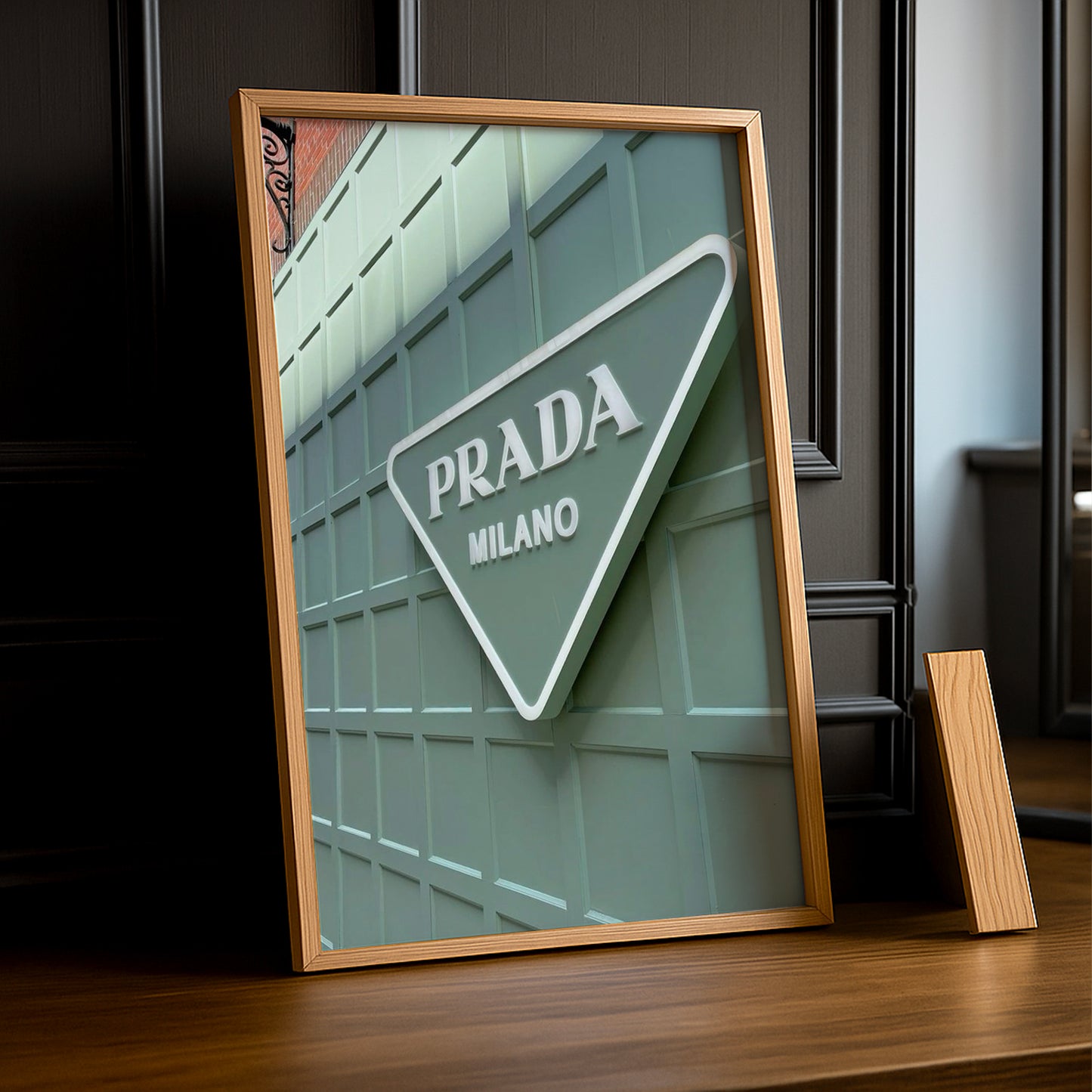 Cadre Photo Prada - Badge Vert