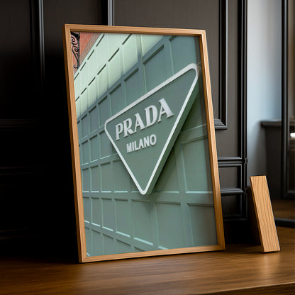 Cadre Photo Prada - Badge Vert