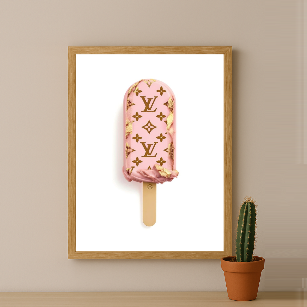Cadre photo Louis Vuitton Glace dorée