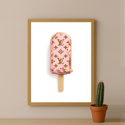 Cadre photo Louis Vuitton Glace dorée